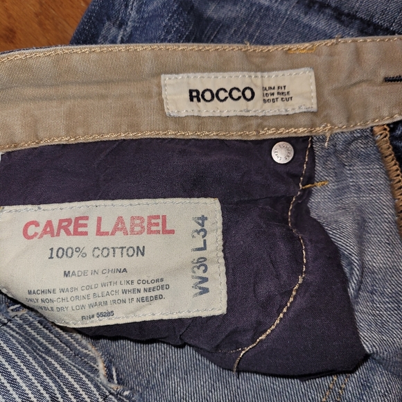 New Without Tags.  Mens Express Low Rise Boot Cut Jeans 36 x 33. - Picture 3 of 4